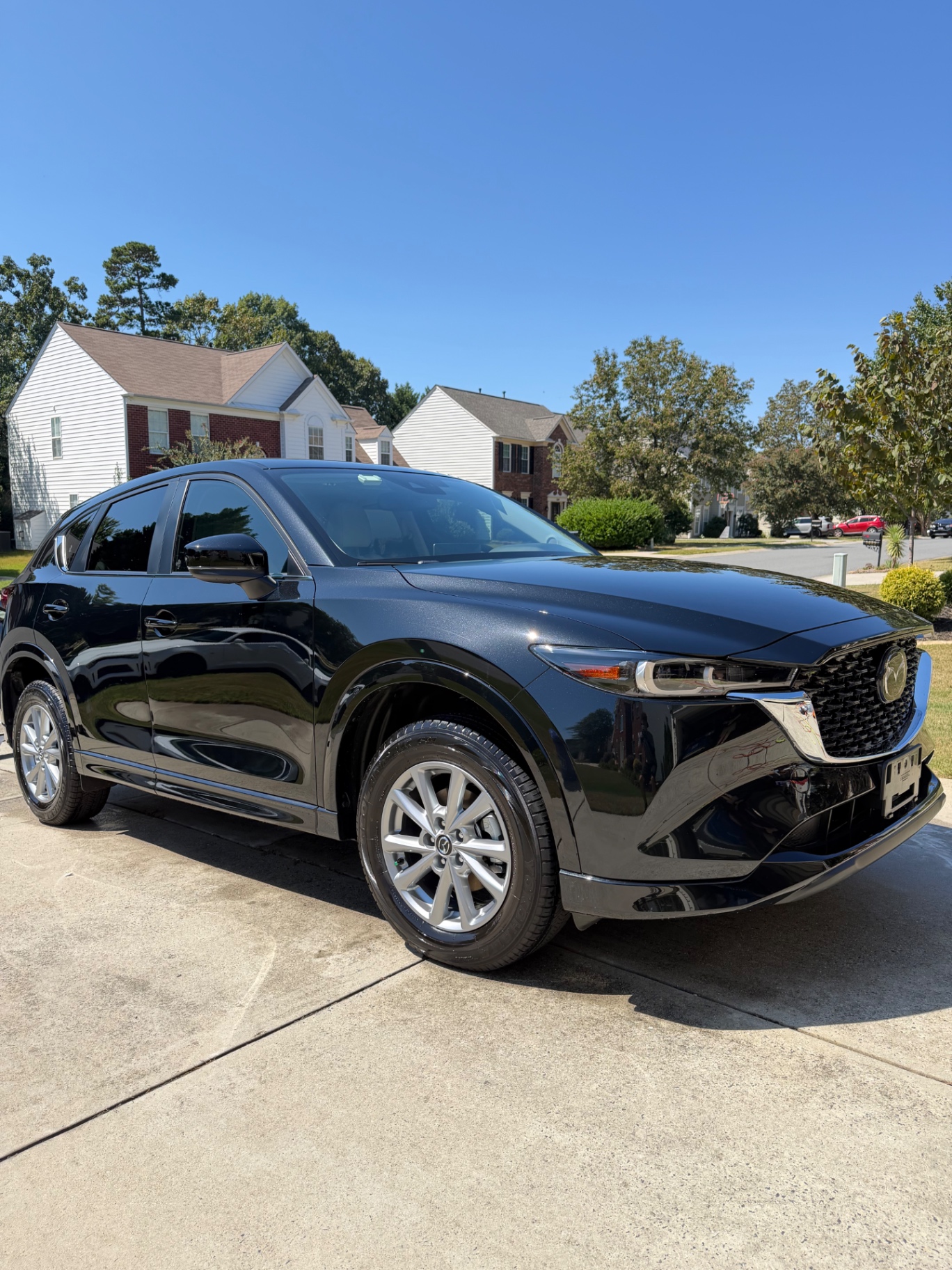 Black Mazda CX-5 with a glossy finish
