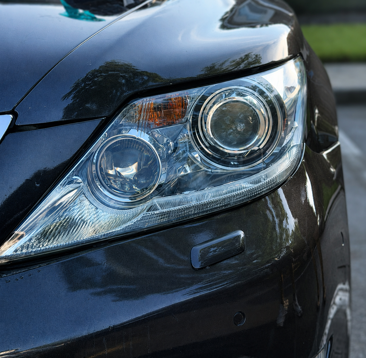 Fully restored crystal clear headlight