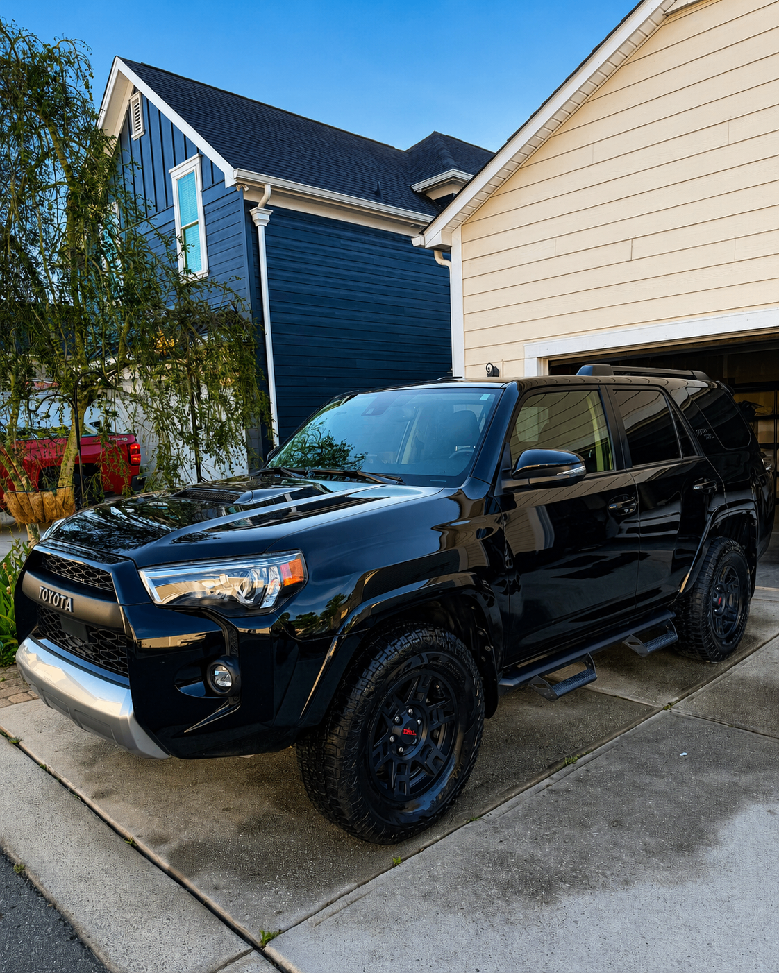 Black Toyota 4Runner after enhancement